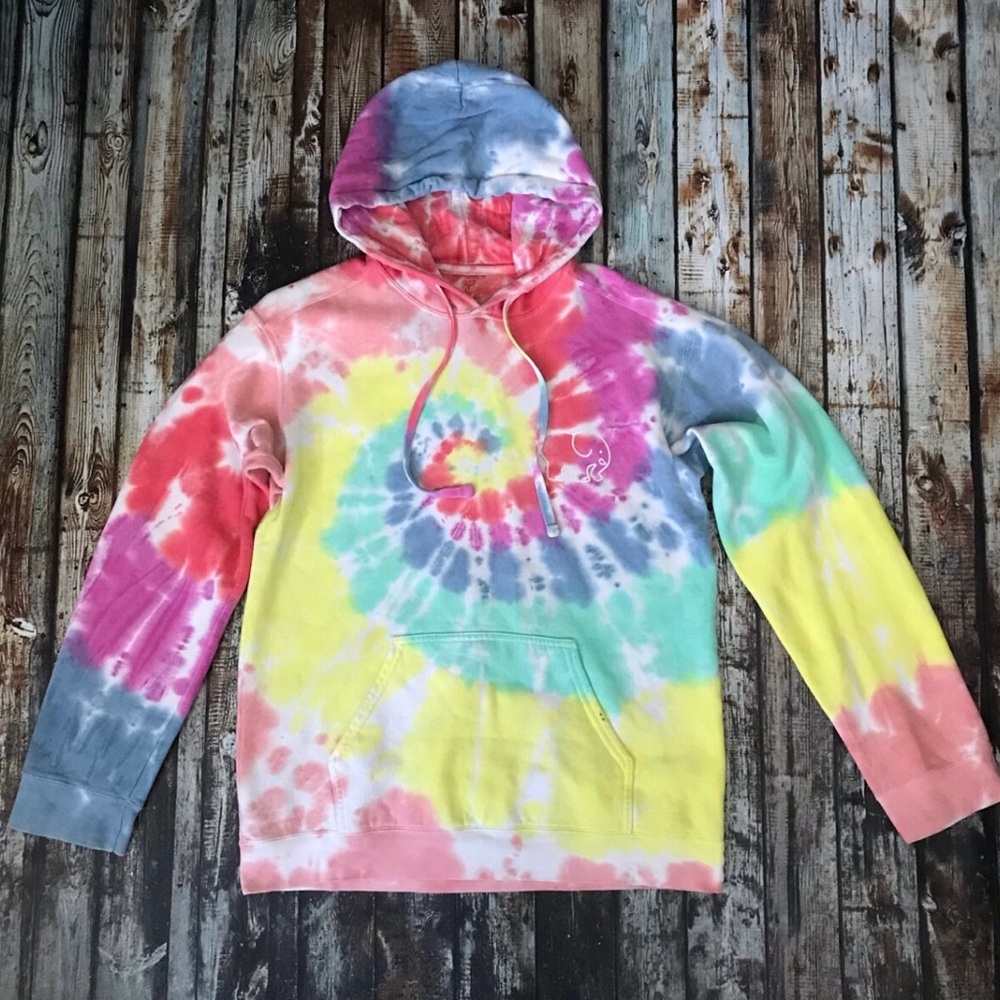 Ivory Ella Tie Dye Hoodie Sweatshirt